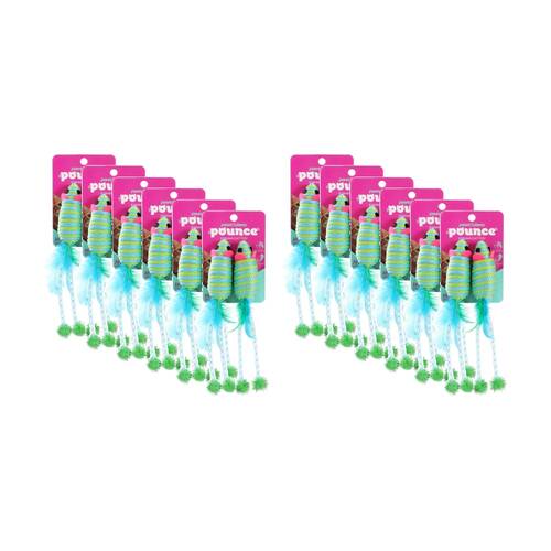 12x Paws And Claws String Interactive Cat Batting/Pouncing Play Toy Assorted