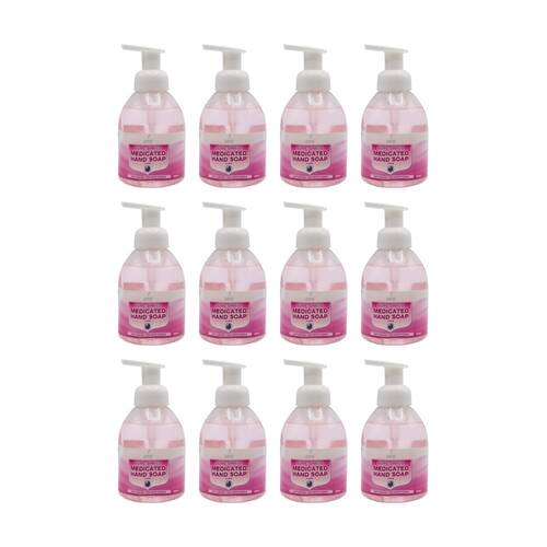 12PK Zexa Medicated Hand Soap Sure Shield Foam Soft Scent Rich Moisturiser 500ml