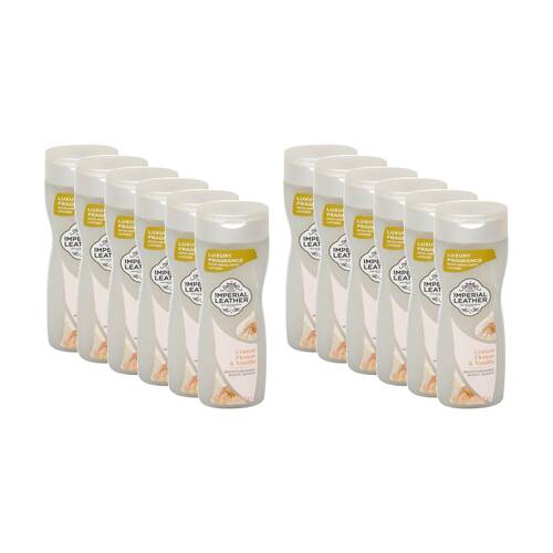 12PK Imperial Leather Moisturising Body Wash Cotton Flower & Vanilla Scent 500ml