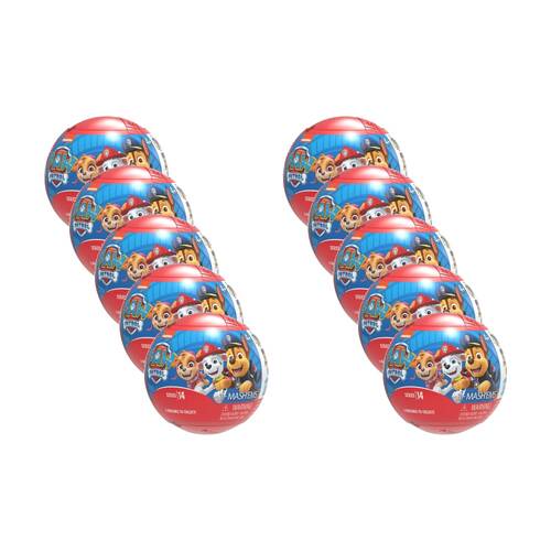 10PK Basic Fun Mash'ems Paw Patrol Collectible Capsules Toy Assorted