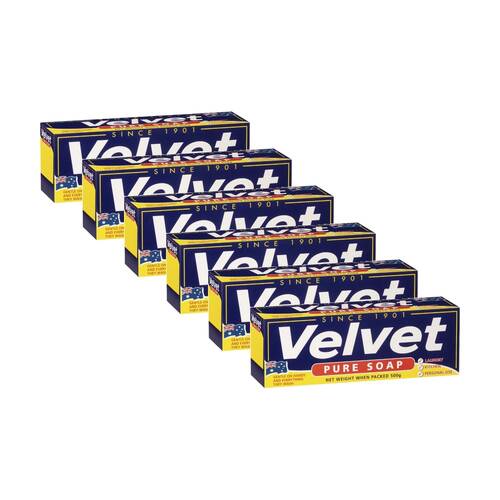 6x 4pc Velvet Cleaning Soap For Laundry/Kitchen/Personal Use 500g