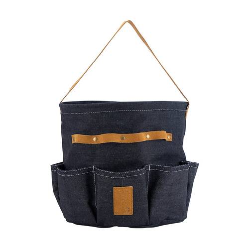Annabel Trends Sprout Denim Gardening Tool Bag W/ Seven Pockets 25x24.5cm