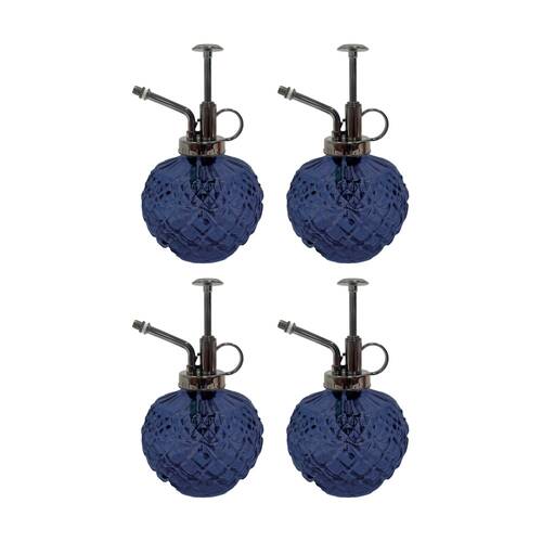 4PK Annabel Trends Diamond Plant Gardening Mister Spray Bottle Dark Blue