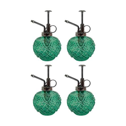 4PK Annabel Trends Diamond Plant Gardening Mister Spray Bottle Green