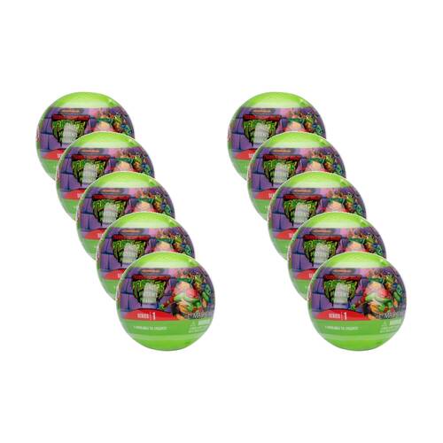 10PK Basic Fun Mash'ems Teenage Mutant Ninja Turtles Squishy Toy Assorted
