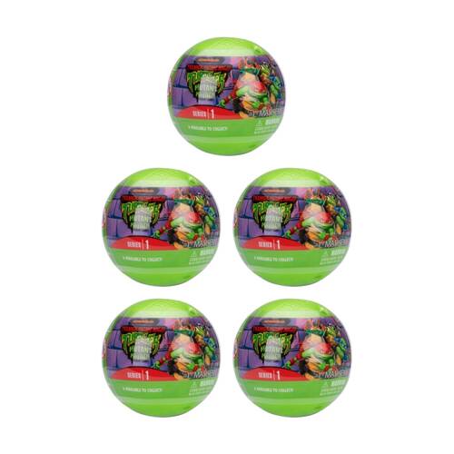 5PK Basic Fun Mash'ems Teenage Mutant Ninja Turtles Squishy Toy Assorted