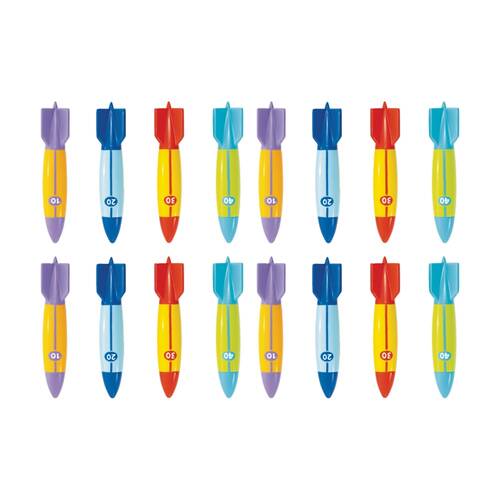 4x 4pc Intex Underwater Torpedoes Set Dive Toys Activity Game Assorted 6y+