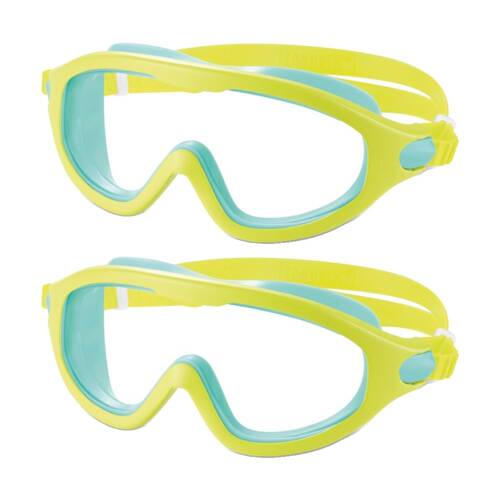 2PK Intex Kids 3-9y Swim Masks Adjustable Fit Polycarbonate Lenses Assorted