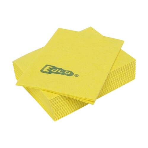 20pc Edco Merritex Heavy Duty Absorbent Commercial Grade Cloths 40x40cm Yellow