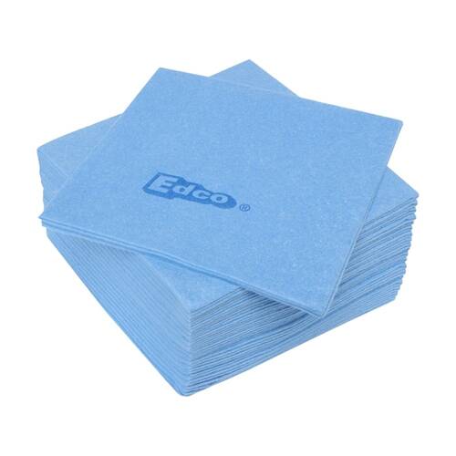 20pc Edco Merritex Heavy Duty Absorbent Commercial Grade Cloths 40x40cm Blue