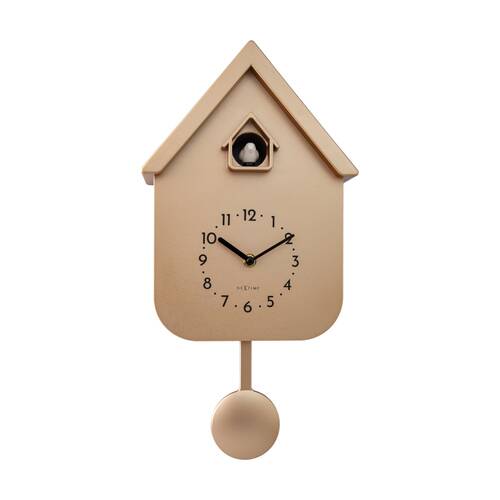 NeXtime Twitter Cuckoo Wall Clock Home Decor Rose Gold 21.5x41.5cm