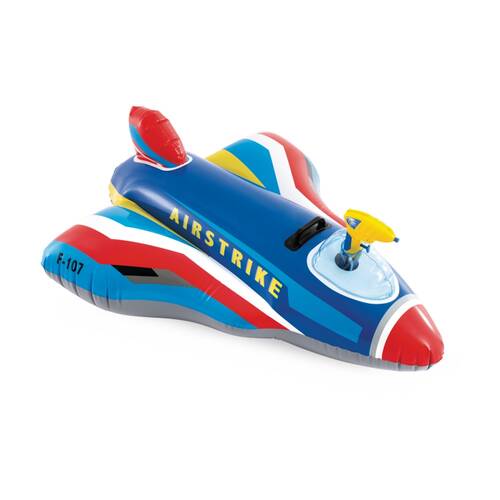 Intex Jet Fighter Inflatable Ride-On Pool Toy With Water Gun Assorted 3y+