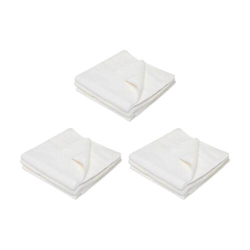 3x 3pc Edco Merrifibre Universal Chemical Free Microfibre Cloths White
