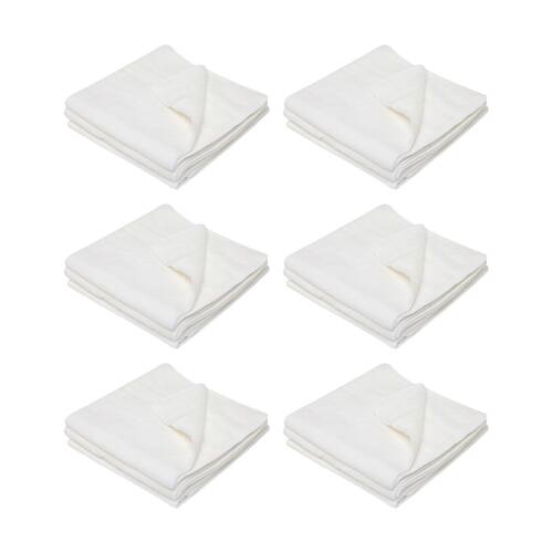 6x 3pc Edco Merrifibre Universal Chemical Free Microfibre Cloths White