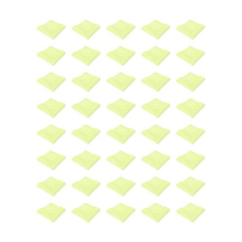 40PK TUF Contractor Grade Cleaner Chemical Free Microfibre Cloth Yellow
