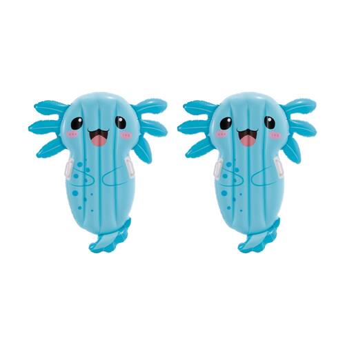 2PK Intex Axolotl Pool Float Inflatable Ride-On 109x94cm Blue 3y+
