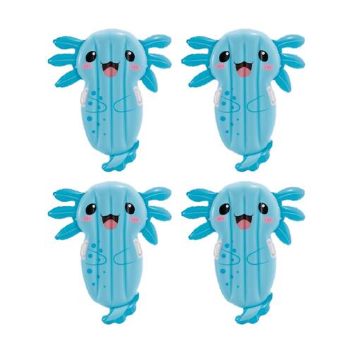 4PK Intex Axolotl Pool Float Inflatable Ride-On 109x94cm Blue 3y+