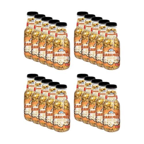 20PK Candy Cove Caramel Popcorn Snack In Reusable Jar 260g 30x11cm