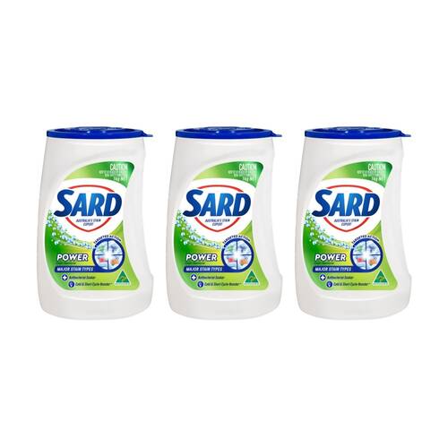 3PK Sard Stain Remover Power Major Stains Antibacterial Laundry Care Product 1kg