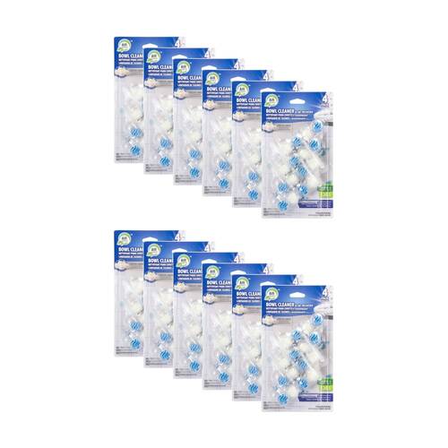 12x 4pc Air Fusion Toilet Bowl Cleaner & Freshener Odour Eliminator Fresh Linen
