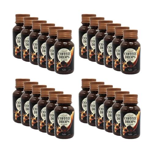24PK Goodlife Chewable Coffee Drops Classic Caffeinated Real Roast Flavour 32g