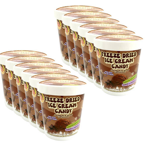 12PK Candy Cove Freeze Dried Ice Cream Chocolate 50g Candy/Lollies/Gummies