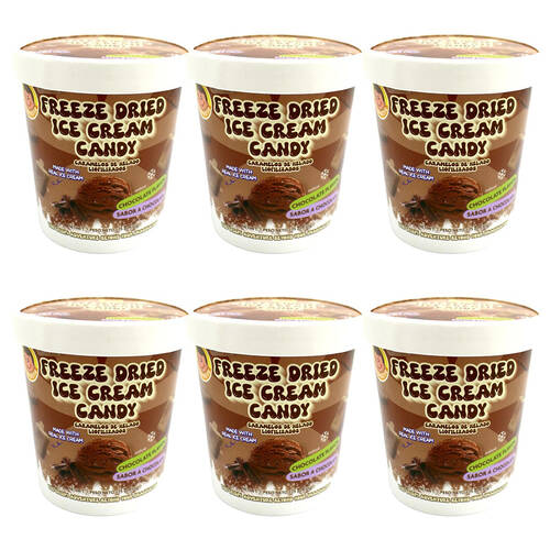 6PK Candy Cove Freeze Dried Ice Cream Chocolate 50g Candy/Lollies/Gummies