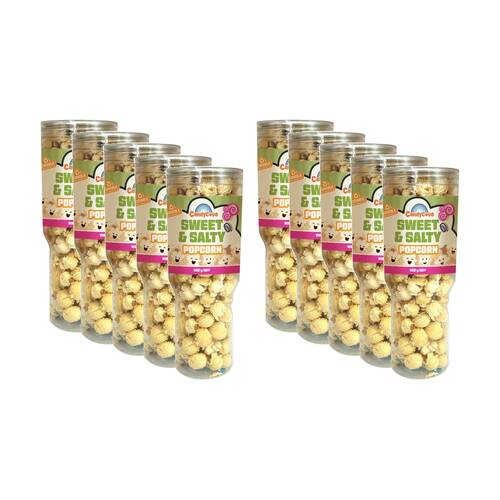 10PK Candy Cove Popcorn Sweet & Salty In Reusable Travel Cup 120g 23.5x8.5cm
