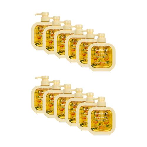 12PK Scentabella Scented Cleansing Hand Soap 300mL Mango Mojo