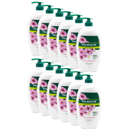 12PK Palmolive Naturals Nourishing Skin Body Wash 1L Vitamin E Cherry Blossom