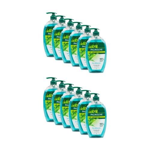12PK Palmolive Vegan Naturals Body Wash 1L Vitamin E Sea Minerals
