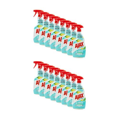 16PK Ajax Multipurpose Cleaner Antiviral Lemon Cleanse Disinfectant 500mL
