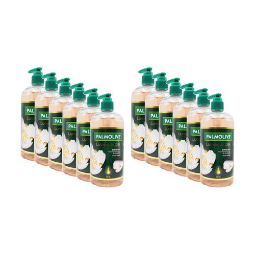 12PK Palmolive Luminous Oils Hand Wash 500ml Byron Bay Rosewood & Jasmine