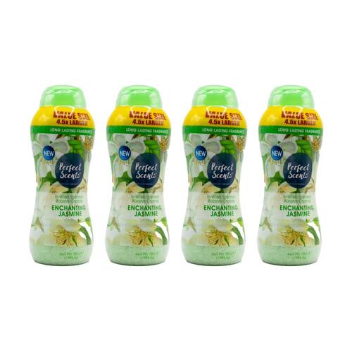 4PK Perfect Scents In Wash Scented Booster Crystals 1984.5g Enchanting Jasmine