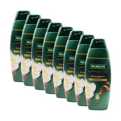 8PK Palmolive Shampoo Luminous Oils Byron Bay Rosewood Oil And Jasmine 350mL