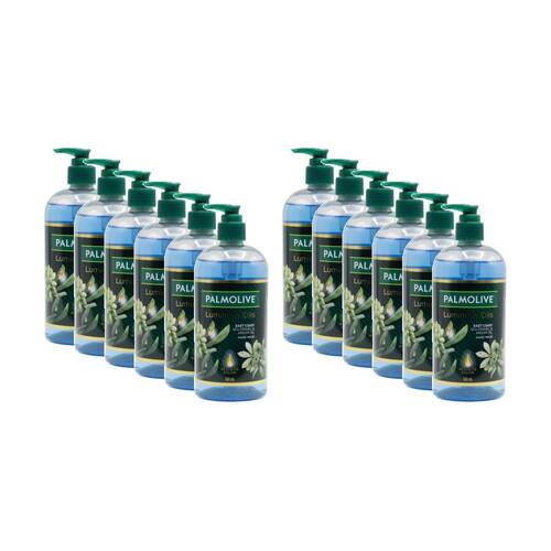 12PK Palmolive Luminous Oils Hand Wash Sea Fennel & Argan Oil 500ml