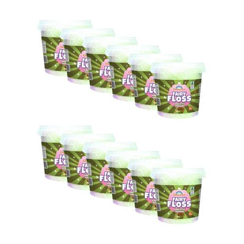 12PK Candy Cove Dubai Style Pistachio Flavoured Fairy Floss Tub 50g