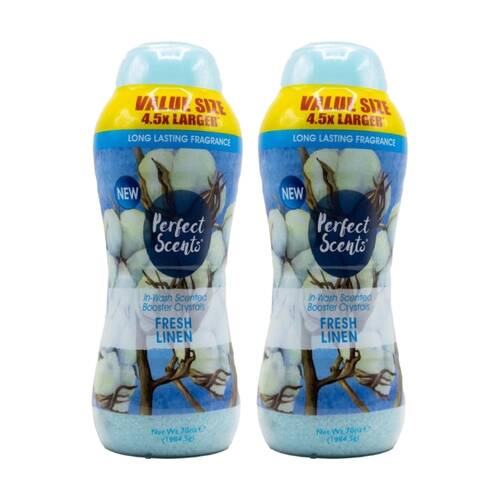 2PK Perfect Scents In Wash Scented Booster Crystals 1984.5g Fresh Linen