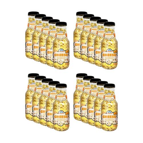 20PK Candy Cove Cheese Popcorn Flavour In Reusable Jar 260g 30x11cm