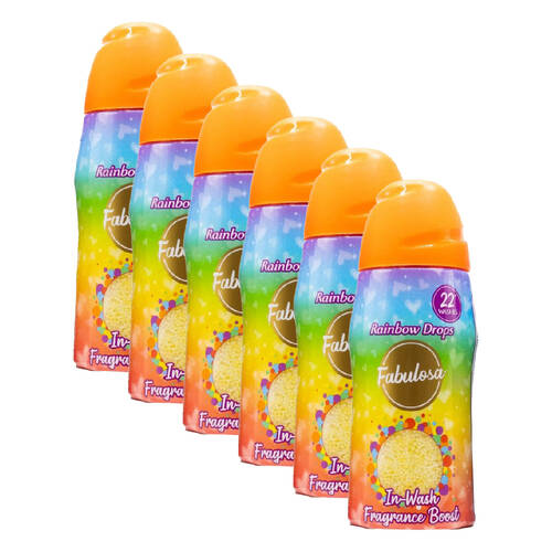 6PK Fabulosa In Wash Fragrance Booster Scent Laundry Freshner 400g Assorted
