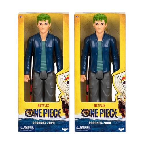 2PK One Piece Large 30cm Action Figure W/ Dynamic Poses 4y+ Assorted