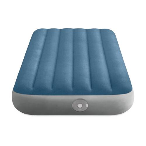 Intex Twin Dura-Beam Prestige Downy Inflatable Airbed W/ Pump Blue 191x99cm