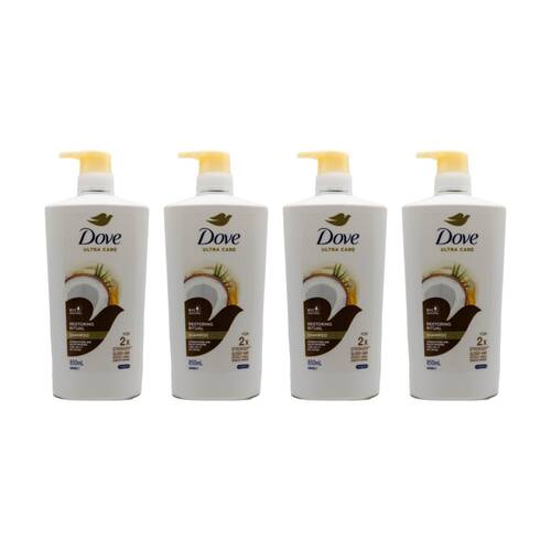 4PK Dove Ultra Care Restoring Ritual Shampoo For Stronger Hair 850ml