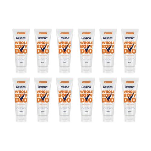 12PK Rexona Whole Body Deo 72H Odour Control Fresh Citrus 75mL Spray Deodorant