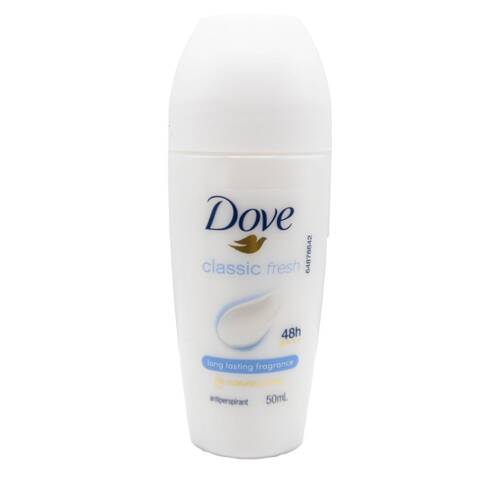 6PK Dove 48H Odor Protection Antiperspirant Roll 50ml Classic Fresh