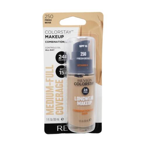 Revlon Longwear Colorstay Foundation 30ml Medium Full Coverage Fresh Beige 250
