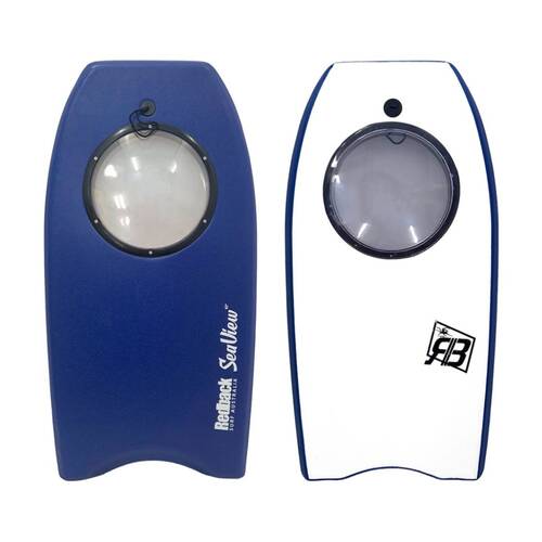 Redback Seaview Underwater Viewing Beach Bodyboard Plain Blue 45in