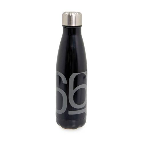 66Fit Stainless Steel Water Bottle Vacuum Insulated 500ml Black