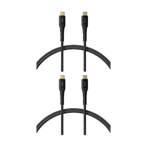 2PK VERBATIM USB-C to 240W Cable Charging Cord W/E-Marker Chip 120cm Black
