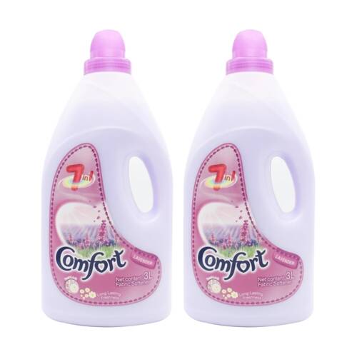 2PK Comfort Fabric Softener 3L Lavender 7 In 1 Fresh Lock Long Lasting Scent
